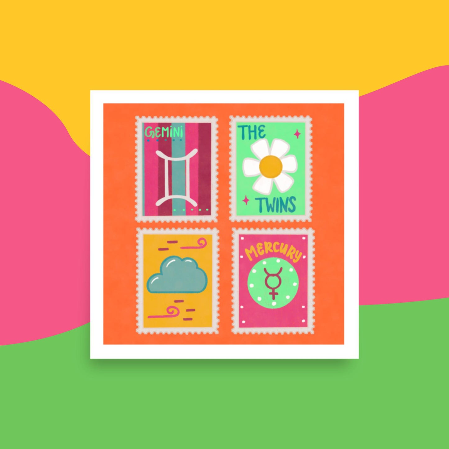 Gemini Stamp Art