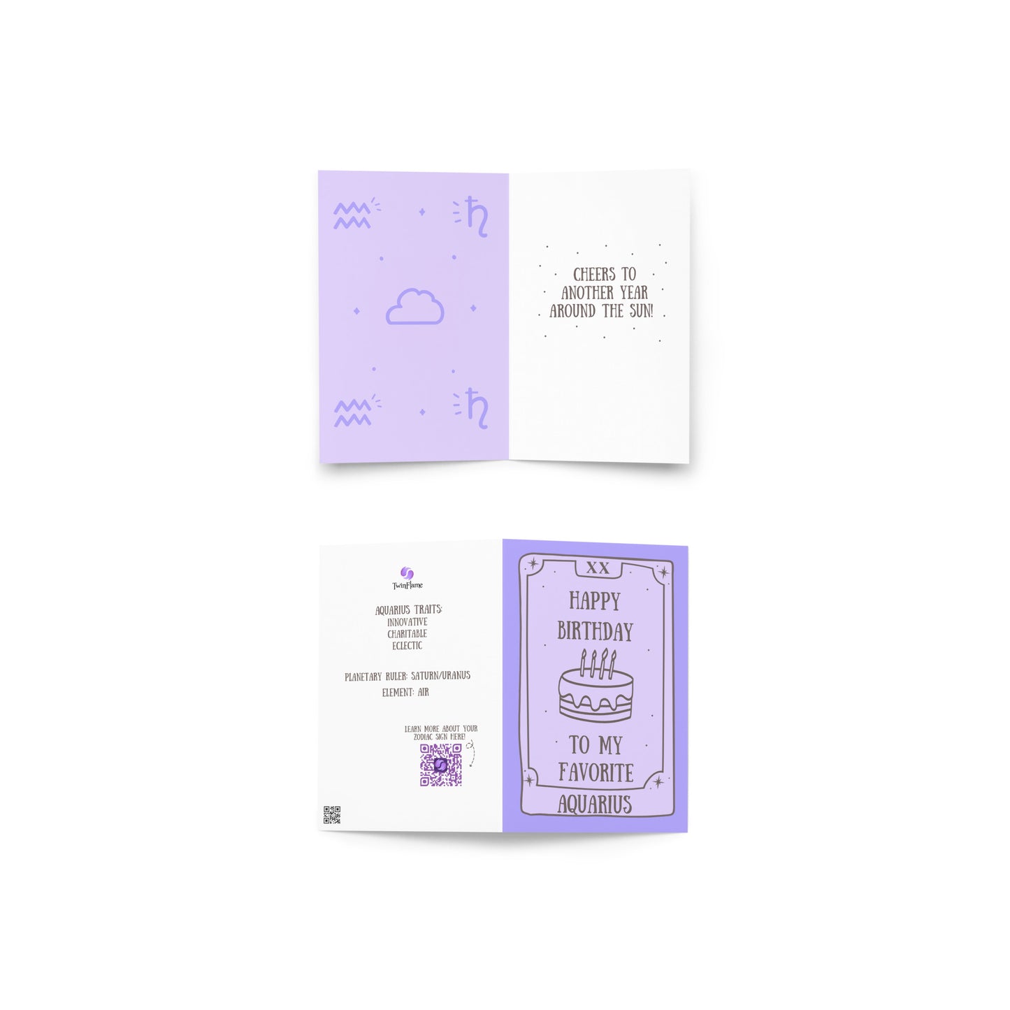 Aquarius birthday Card