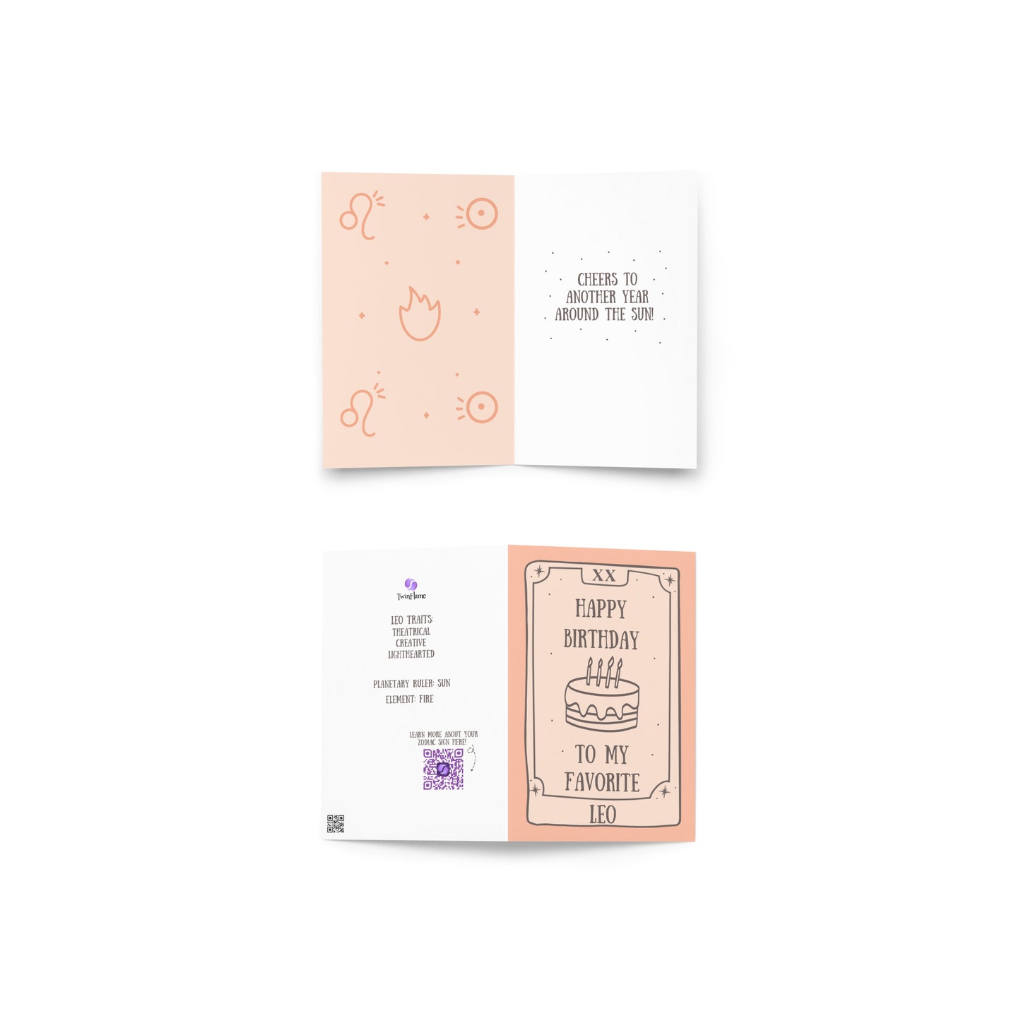 Leo Birthday Card
