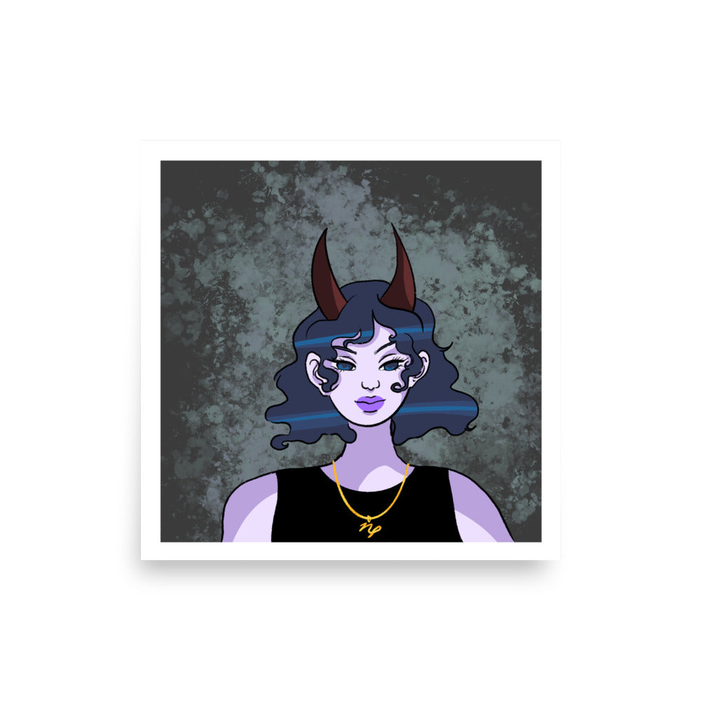Capricorn Zodiac Print