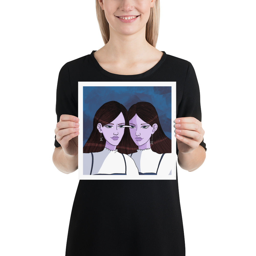 Gemini Zodiac Print