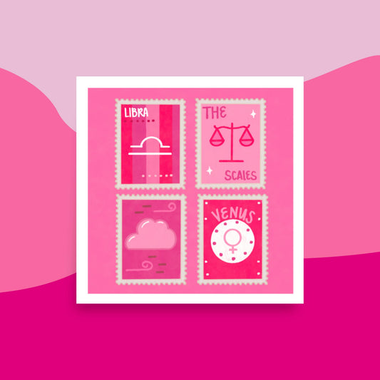 Libra Stamp Art